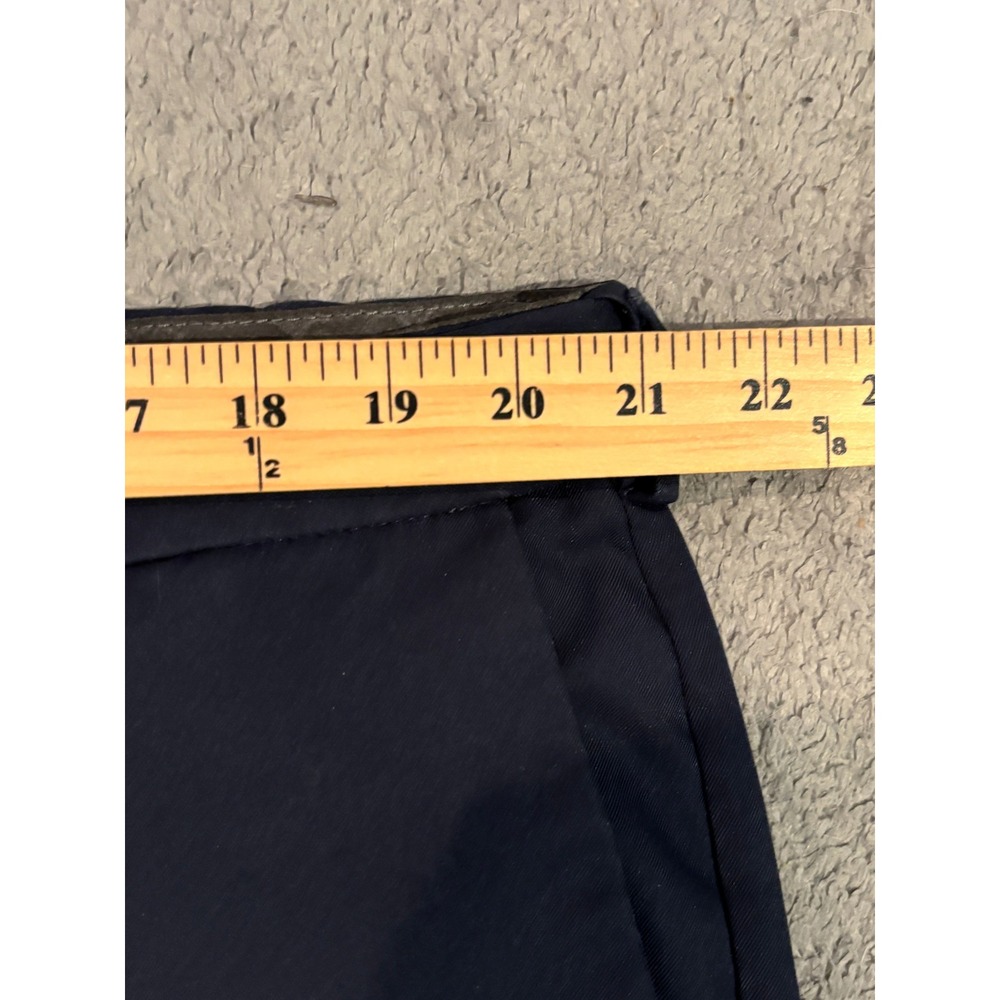 Haggar Cool 18 Pro Mens Navy Blue Classic Fit Dress Pants 42x32 Flat Front - Picture 5 of 9